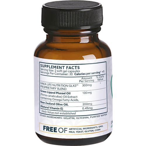 GLX3 Mussel Oil For Dogs - Pet Safe Hip & Joint Support*